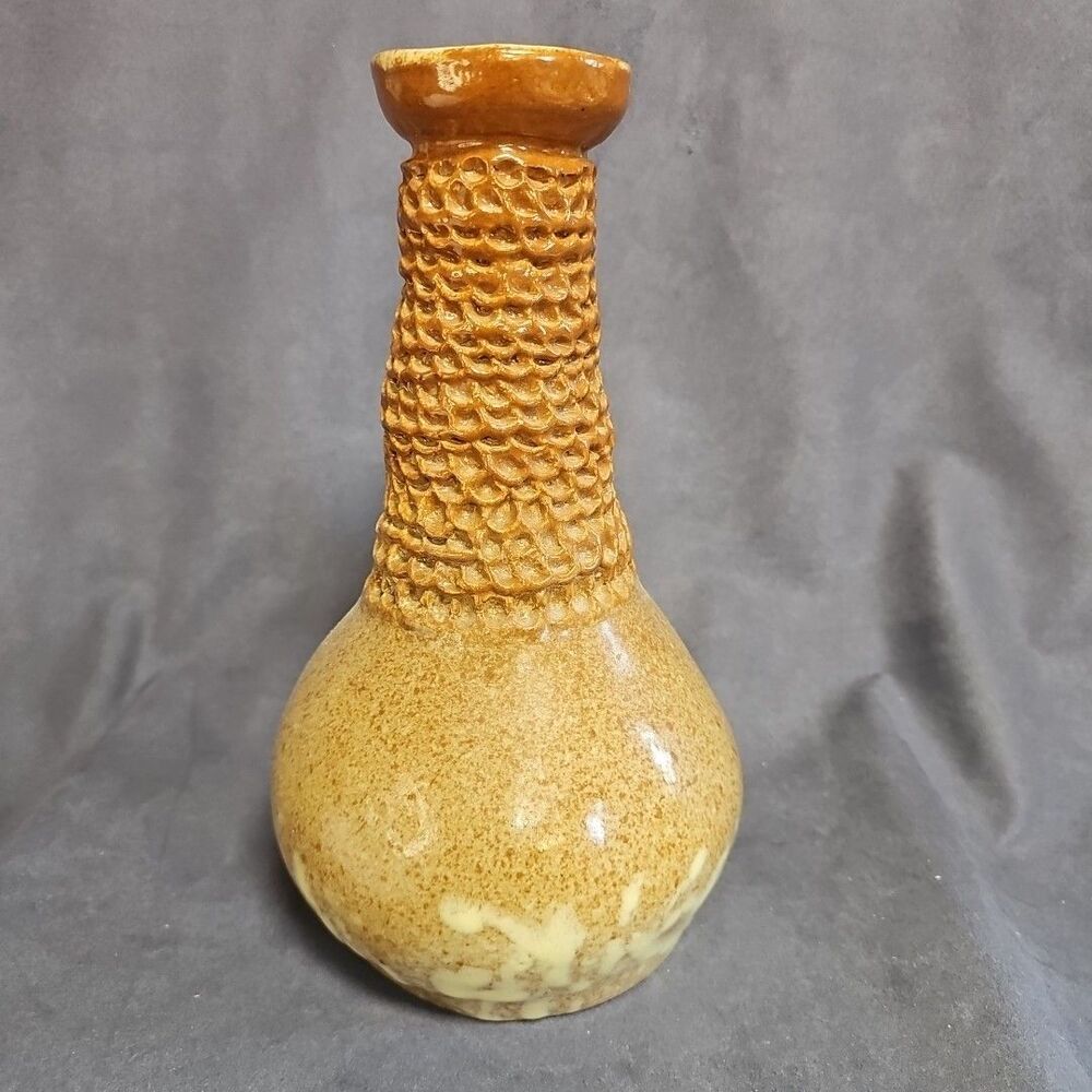 Handmade Studio Pottery Vase Signed and By Artist 10-1/2" Tall  Studio Pottery